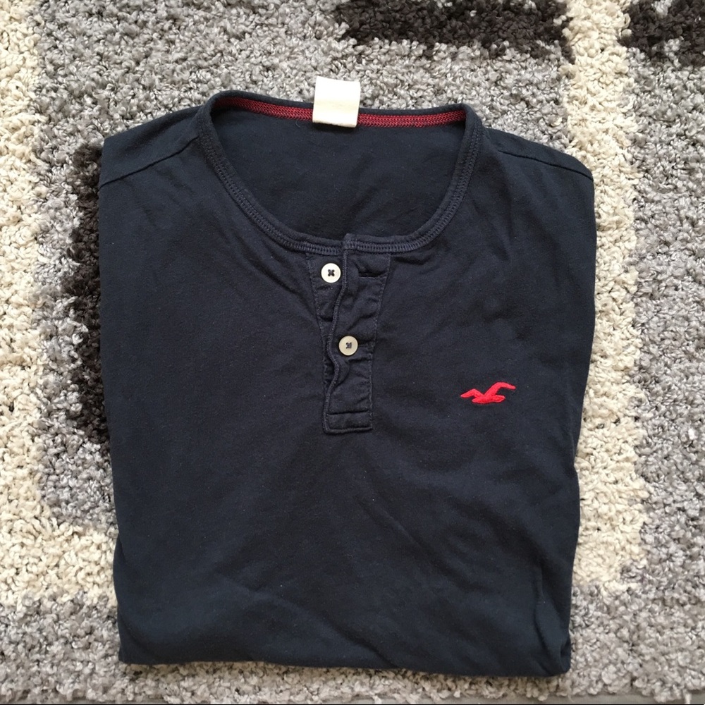 Hollister short sleeve Henley shirt, medium